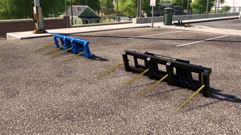 double bale spear for skid steer fs 19|fs19 bale spear mod.